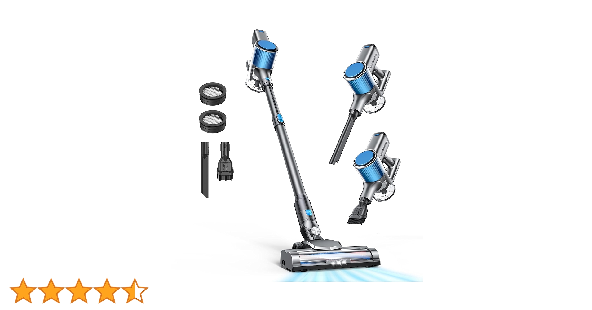 ✨新品✨　50Kpa強力吸引＆65分連続稼働＆自立式 コードレス掃除機 Amazon | 掃除機 コードレス 【50000pa超強力吸引・50分連続稼働